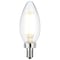 Satco 8 Watt C11 LED Clear Finish Candelabra Base 5000K 90 CRI 800 Lumens 120 Volt S11345 - alternate 3